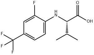 Valine, N-[2-fluoro-4-(trifluoromethyl)phenyl]- Structural