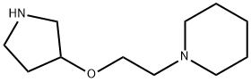 Piperidine, 1-[2-(3-pyrrolidinyloxy)ethyl]- Structural