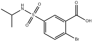 Benzoic acid, 2-bromo-5-[[(1-methylethyl)amino]sulfonyl]- Structural
