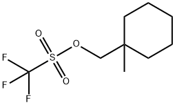 Methanesulfonic acid, 1,1,1-trifluoro-, (1-methylcyclohexyl)methyl ester Structural