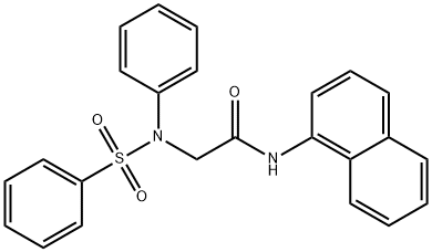 N-naphthalen-1-yl-N~2~-phenyl-N~2~-(phenylsulfonyl)glycinamide Structural