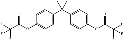 Acetic acid, trifluoro-, (1-methylethylidene)di-4,1-phenylene ester (9CI) Structural