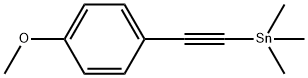 Stannane, [2-(4-methoxyphenyl)ethynyl]trimethyl- Structural