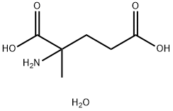Glutamic acid, 2-methyl-, hydrate (2:1) Structural