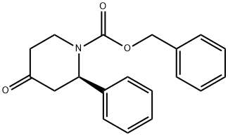 1-Piperidinecarboxylic acid, 4-oxo-2-phenyl-, phenylmethyl ester, (2R)-