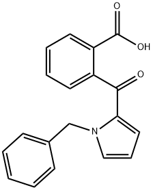 Benzoic acid, 2-[[1-(phenylmethyl)-1H-pyrrol-2-yl]carbonyl]- Structural