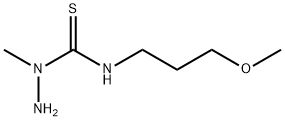 Hydrazinecarbothioamide, N-(3-methoxypropyl)-1-methyl- Structural