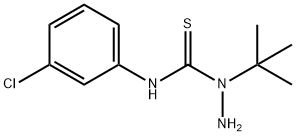 Hydrazinecarbothioamide, N-(3-chlorophenyl)-1-(1,1-dimethylethyl)- Structural
