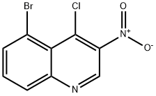 Quinoline, 5-bromo-4-chloro-3-nitro- Structural