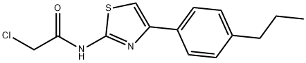 Acetamide, 2-chloro-N-[4-(4-propylphenyl)-2-thiazolyl]- Structural