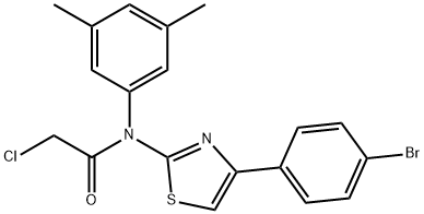 Acetamide, N-[4-(4-bromophenyl)-2-thiazolyl]-2-chloro-N-(3,5-dimethylphenyl)- Structural