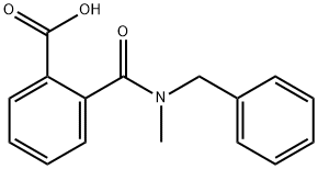 Benzoic acid, 2-[[methyl(phenylmethyl)amino]carbonyl]- Structural