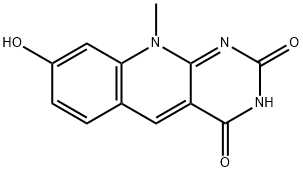 Pyrimido[4,5-b]quinoline-2,4(3H,10H)-dione, 8-hydroxy-10-methyl- Structural