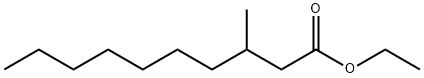 Decanoic acid, 3-methyl-, ethyl ester Structural