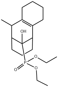 diethyl (11-hydroxy-10-methyl-1,2,3,4,5,6,7,8,9,10-decahydro-5,9-methanobenzo[8]annulen-11-yl)phosphonate Structural