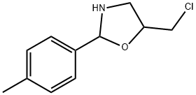 Oxazolidine, 5-(chloromethyl)-2-(4-methylphenyl)- Structural