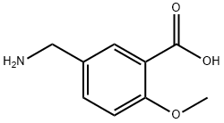 Benzoic acid, 5-(aminomethyl)-2-methoxy- Structural