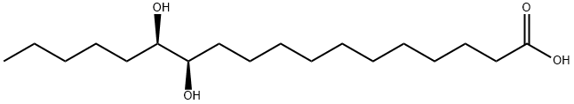 Octadecanoic acid, 12,13-dihydroxy-, (R*,R*)- (9CI) Structural