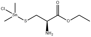 L-Cysteine, S-(chlorodimethylstannyl)-, ethyl ester Structural