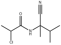 Propanamide, 2-chloro-N-(1-cyano-1,2-dimethylpropyl)- Structural