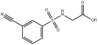 Glycine, N-[(3-cyanophenyl)sulfonyl]- Structural