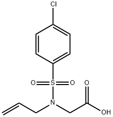 Glycine, N-[(4-chlorophenyl)sulfonyl]-N-2-propen-1-yl- Structural