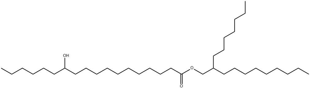 Octadecanoic acid, 12-hydroxy-, 2-heptylundecyl ester Structural