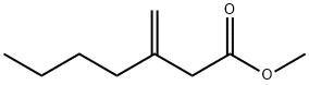 Heptanoic acid, 3-methylene-, methyl ester Structural