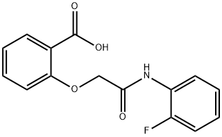 Benzoic acid, 2-[2-[(2-fluorophenyl)amino]-2-oxoethoxy]- Structural