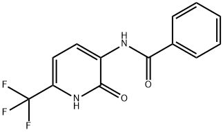 N-(2-oxo-6-(trifluoromethyl)-1,2-dihydropyridin-3-yl)benzamide Structural