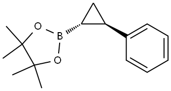 rac-4,4,5,5-tetramethyl-2-[(1R,2R)-2-phenylcyclopropyl]-1,3,2-dioxaborolane Structural