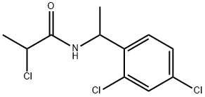 Propanamide, 2-chloro-N-[1-(2,4-dichlorophenyl)ethyl]- Structural