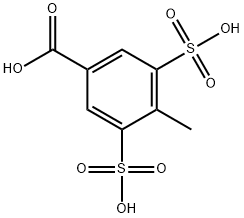 Benzoic acid, 4-methyl-3,5-disulfo- Structural