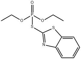 Phosphorothioic acid, S-2-benzothiazolyl O,O-diethyl ester (9CI) Structural