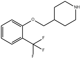Piperidine, 4-[[2-(trifluoromethyl)phenoxy]methyl]- Structural