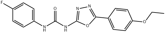 Urea, N-[5-(4-ethoxyphenyl)-1,3,4-oxadiazol-2-yl]-N'-(4-fluorophenyl)- Structural