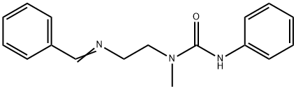 Urea, N-methyl-N'-phenyl-N-[2-[(phenylmethylene)amino]ethyl]- Structural