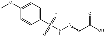 Acetic acid, 2-[2-[(4-methoxyphenyl)sulfonyl]hydrazinylidene]- Structural