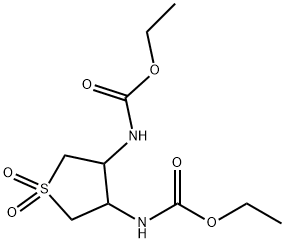 diethyl (1,1-dioxidotetrahydrothiene-3,4-diyl)biscarbamate Structural