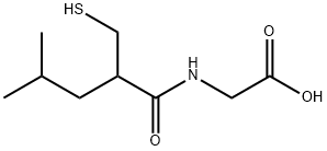 Glycine, N-[2-(mercaptomethyl)-4-methyl-1-oxopentyl]- Structural