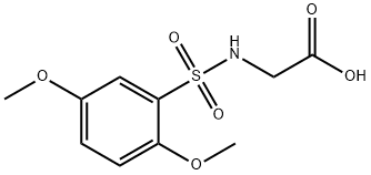 Glycine, N-[(2,5-dimethoxyphenyl)sulfonyl]- Structural