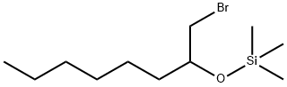 Silane, [[1-(bromomethyl)heptyl]oxy]trimethyl- Structural