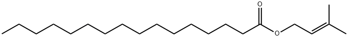 Hexadecanoic acid, 3-methyl-2-buten-1-yl ester Structural