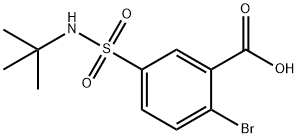 Benzoic acid, 2-bromo-5-[[(1,1-dimethylethyl)amino]sulfonyl]- Structural