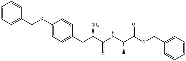 L-Alanine, N-[O-(phenylmethyl)-L-tyrosyl]-, phenylmethyl ester (9CI) Structural