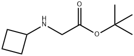 Glycine, N-cyclobutyl-, 1,1-dimethylethyl ester Structural