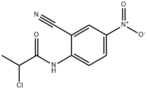 Propanamide, 2-chloro-N-(2-cyano-4-nitrophenyl)- Structural