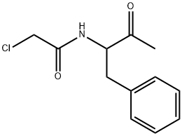 Acetamide, 2-chloro-N-[2-oxo-1-(phenylmethyl)propyl]- Structural
