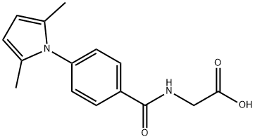 Glycine, N-[4-(2,5-dimethyl-1H-pyrrol-1-yl)benzoyl]- Structural