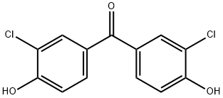 Bis(3-chloro-4-hydroxyphenyl)methanone Structural